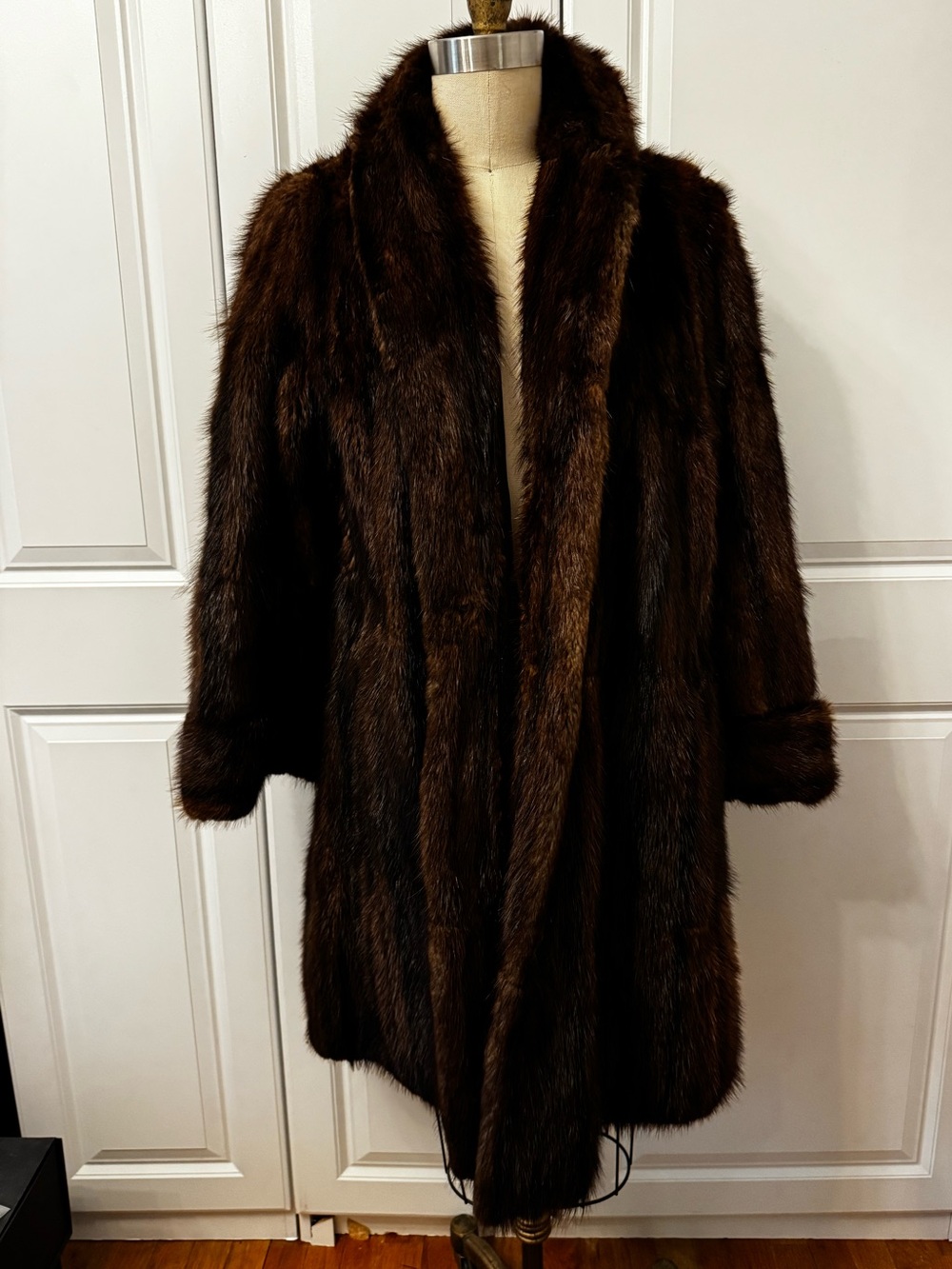 Vintage Gamburg Long Mink Coat